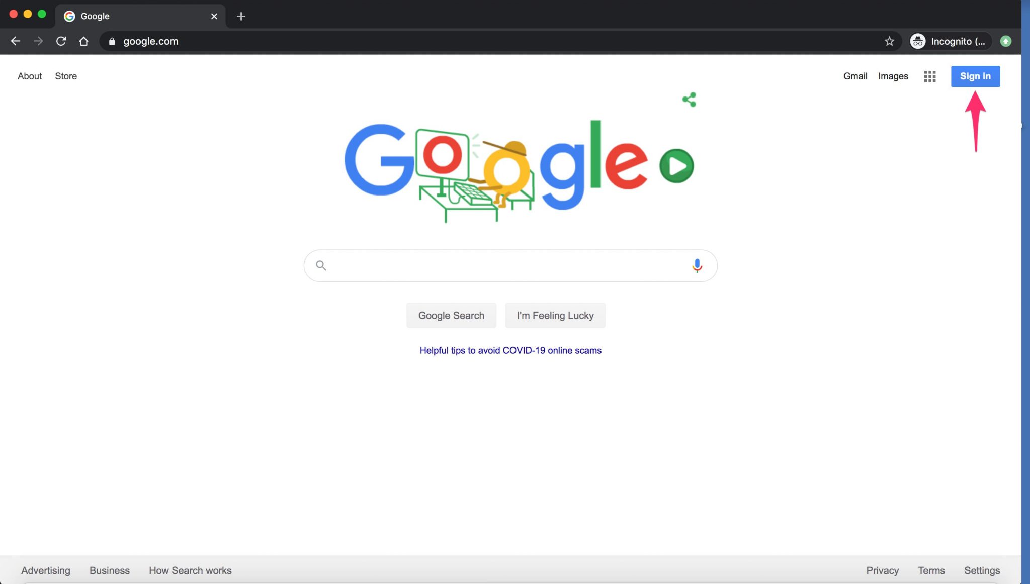 Chrome Signing In To A Google Account Learn By Digital Harbor Foundation